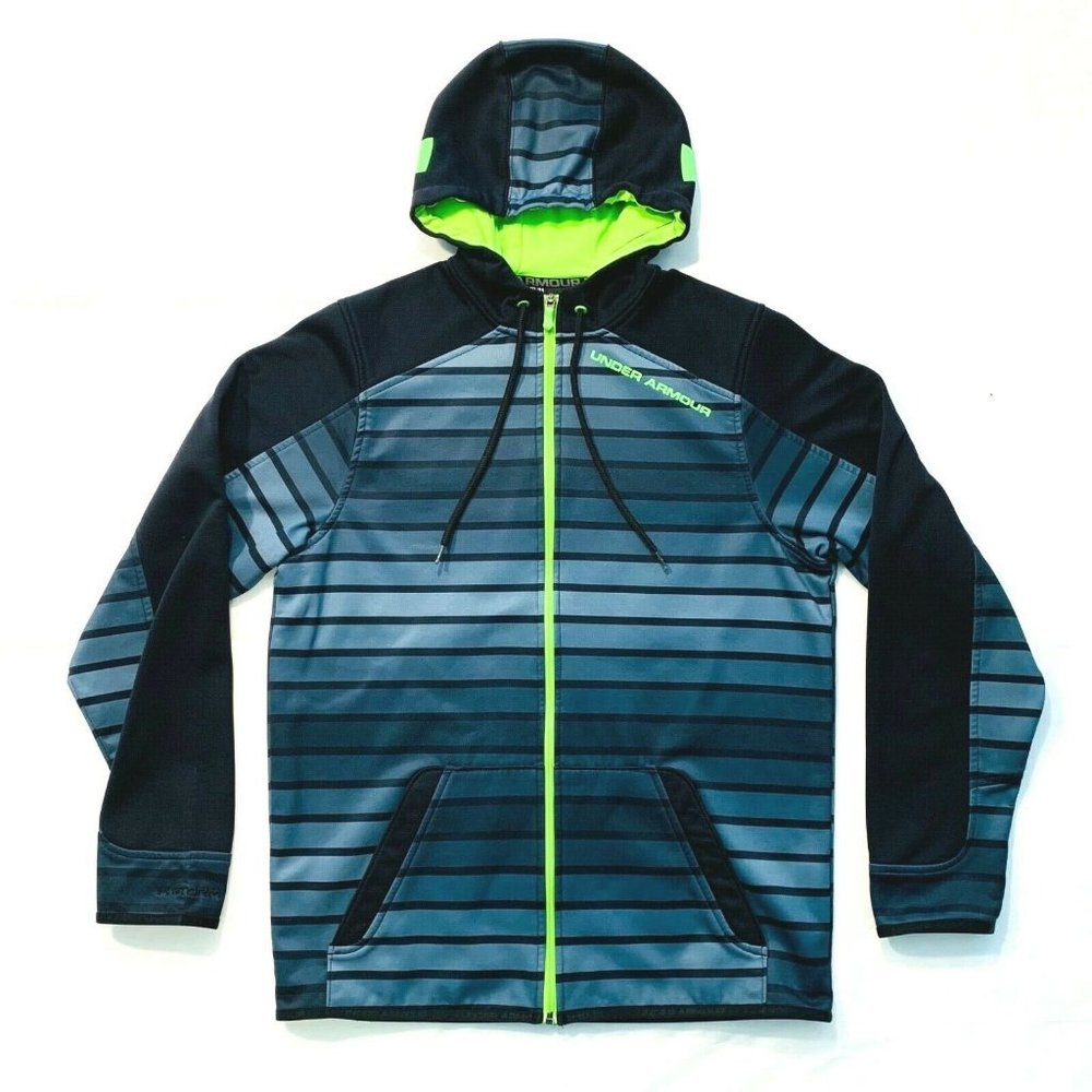 Under Armour Storm‎ Hoodie Jacket Fleece Lined EUC